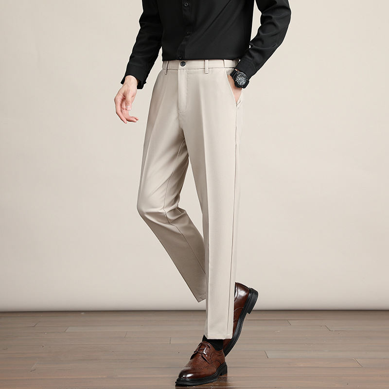 Korean-style Trendy Business Drop-crotch Mens Suit Pants