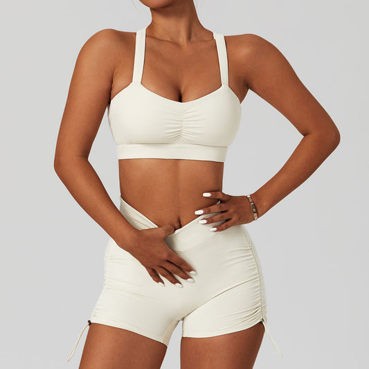 European And American Yoga Clothes Women's Short Stretch Quick-drying