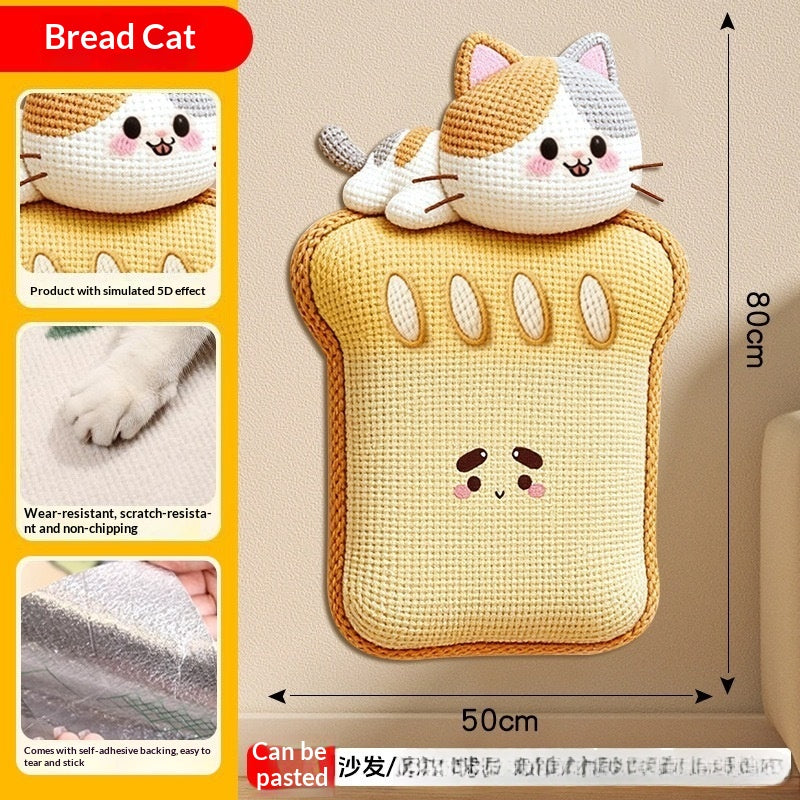 Best-selling Cartoon 5D Cat-scratch Wall Sticker