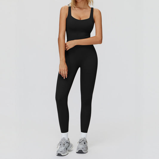 Brushed One-piece Yoga Wear Tight-fitting Workout Clothes