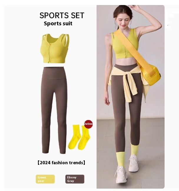 Summer Yoga Clothes Suit Women's High-strength Sports Underwear