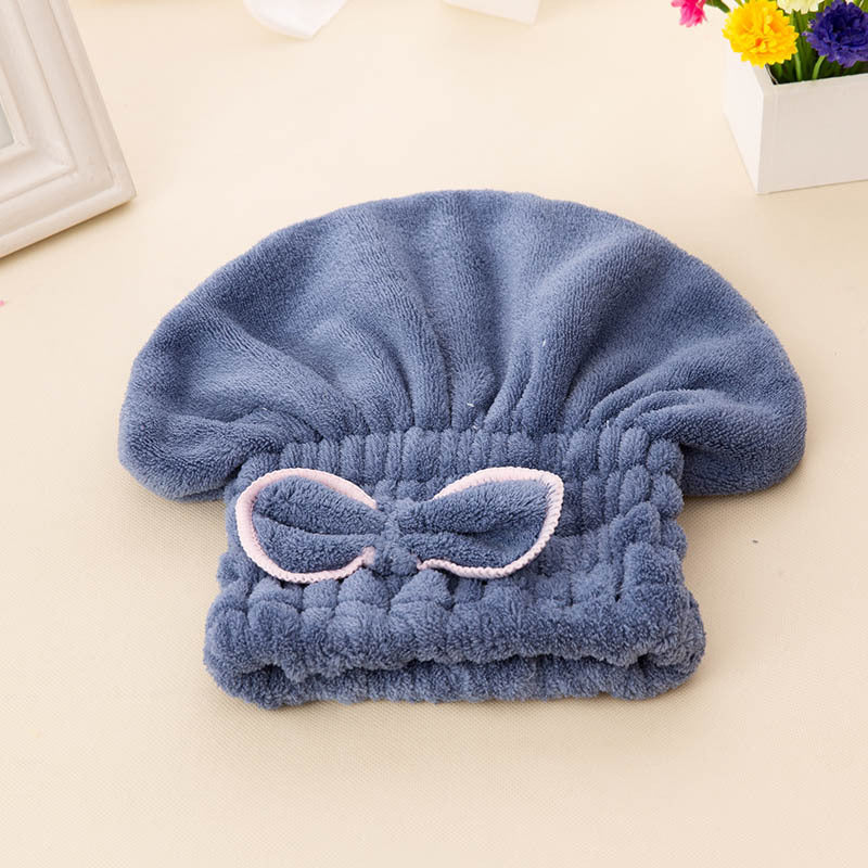 Cute Korean-style Water-absorbent Hair-drying Towelbath Cap