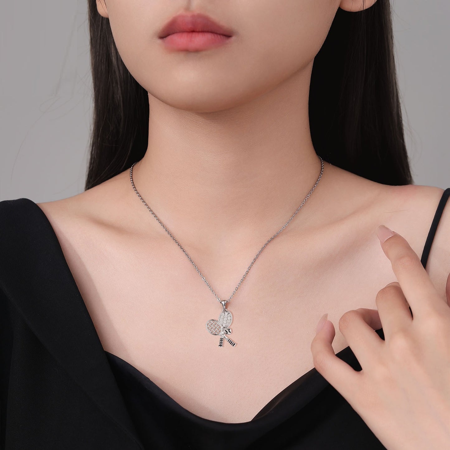 Best Seller In Europe And America Jewelry Accessories Tennis Rackets Women's Necklace Clavicle Chain