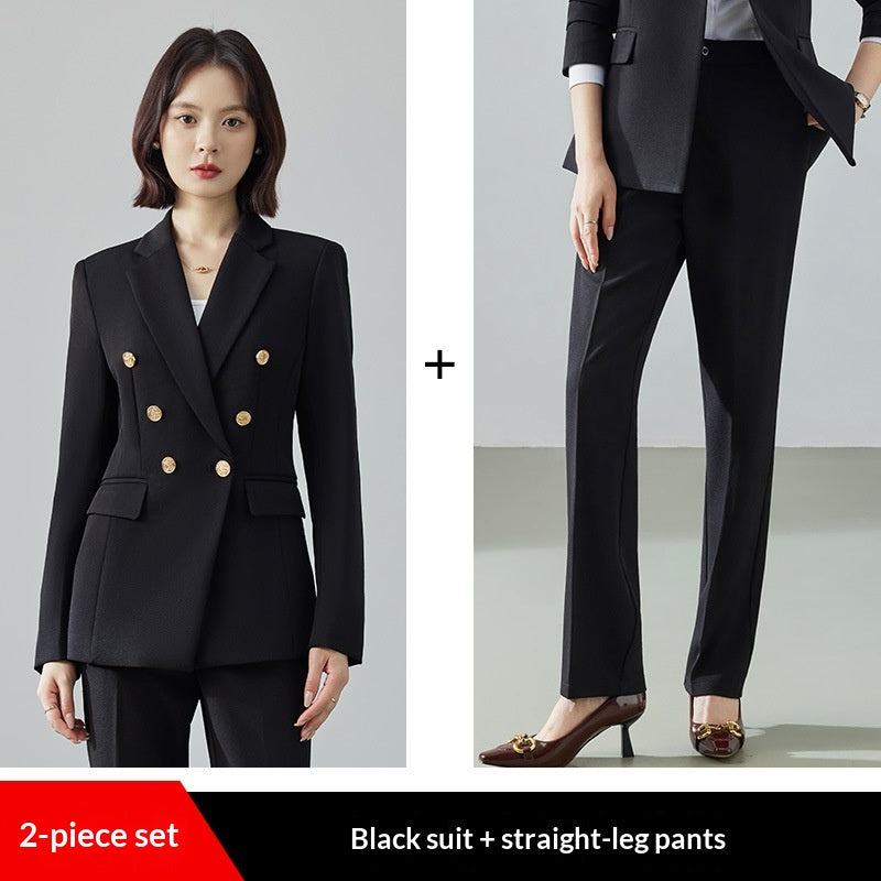 Womens Office Style Fitted-waist Casual Set