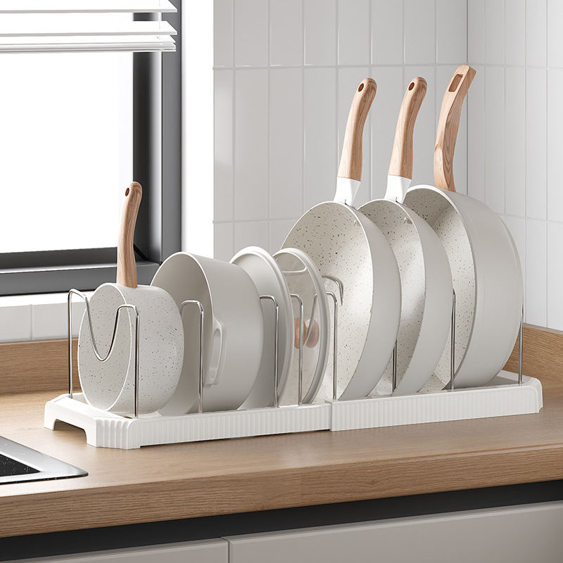 Telescopic Dish Rack And Pot Storage Rack