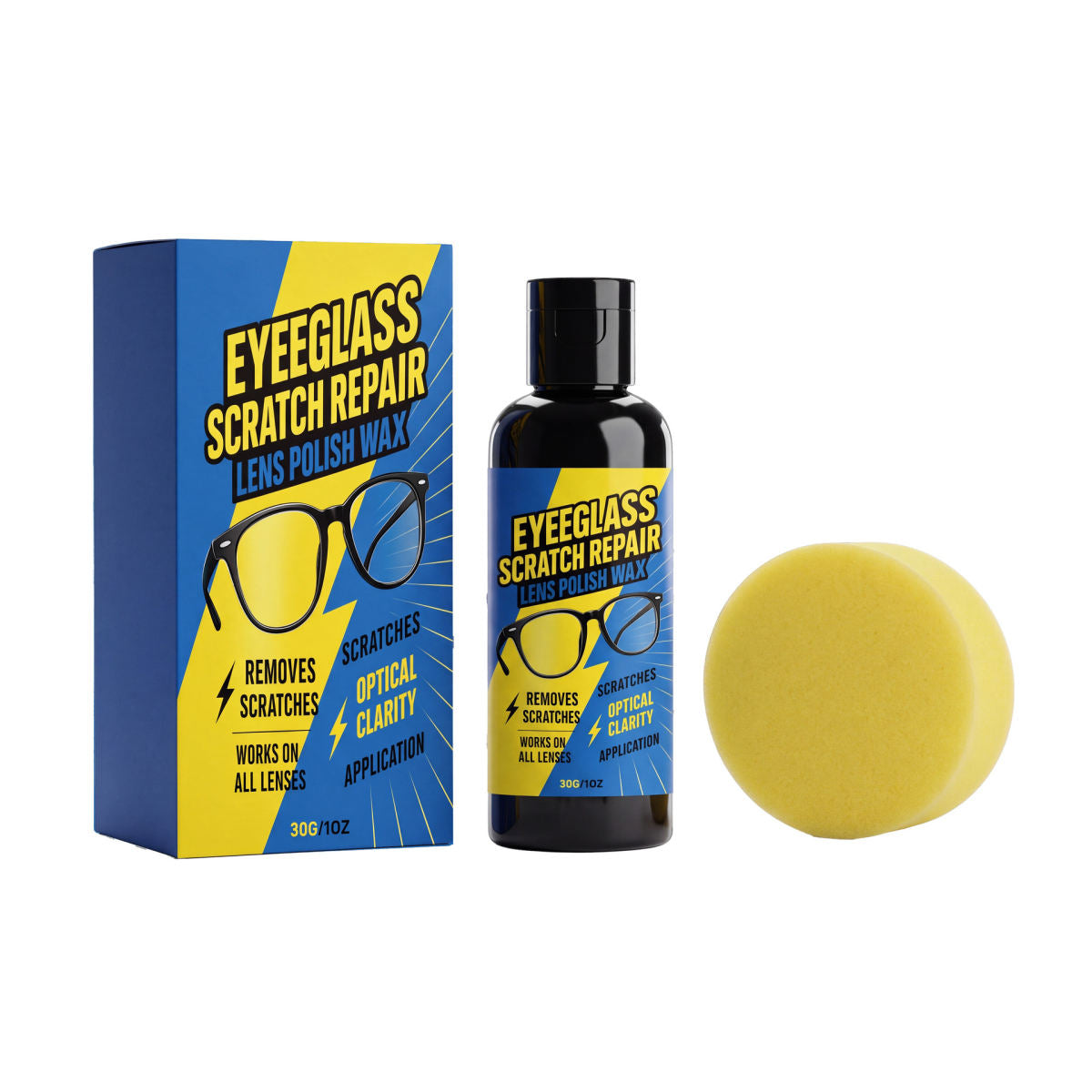 Eyeglass Scratch Care Cream For Daily Cleaning Of Eyeglasses, Removing Stains And Scratches Without Leaving Marks, Ensuring Clear Vision.