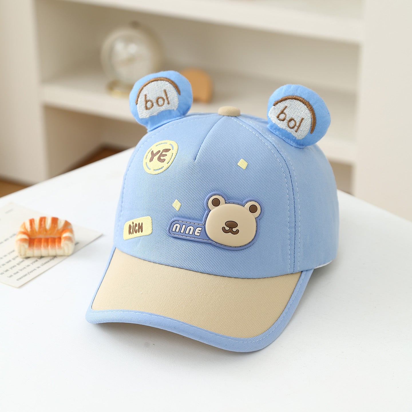 Summer Cartoon YE Little Bear 3-6 Years Old Boys And Girls Hat For Outdoor Travel, Street Sun Protection Cap, Baseball Cap
