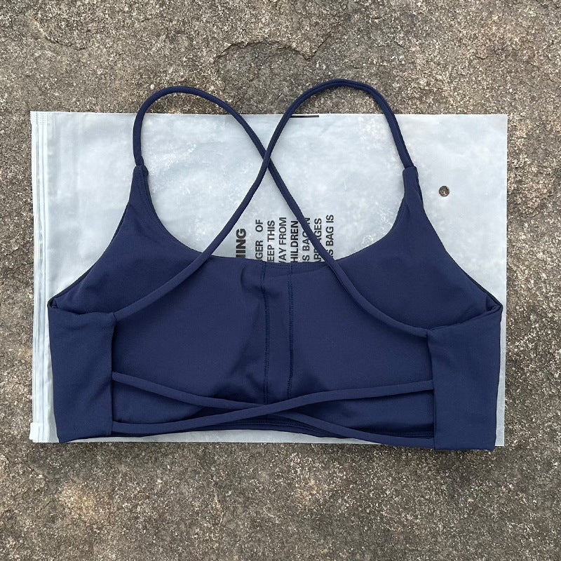New Womens Shock-resistant, Quick-drying Sports Bra And Workout Top