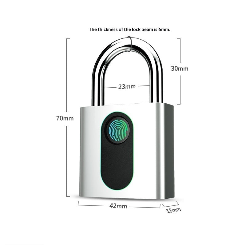 Smart Fingerprint Bluetooth Padlock For Dormitory Gyms