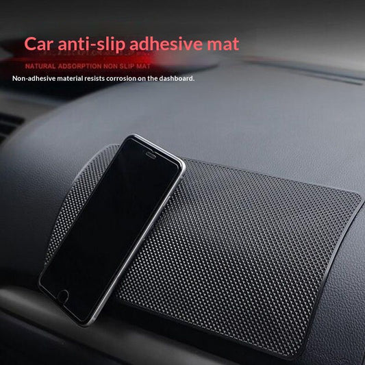 Car Non-slip Storage Mat - Silicone Dashboard Organizer Pad for Phone Coins Keys - Universal Auto Interior Accessories