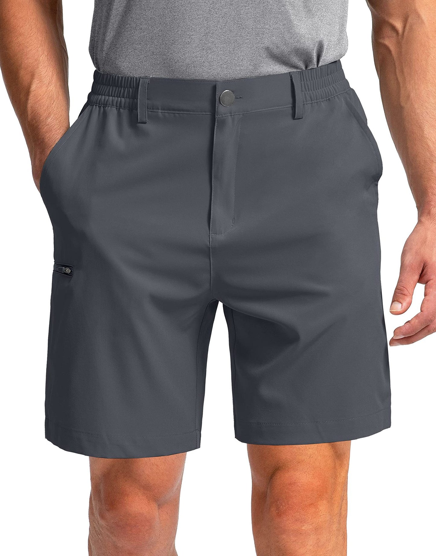 Cross-border Men's Tooling Shorts Outdoor Casual Multi-pocket Zipper Straight Shorts Fitness Mountaineering Shorts