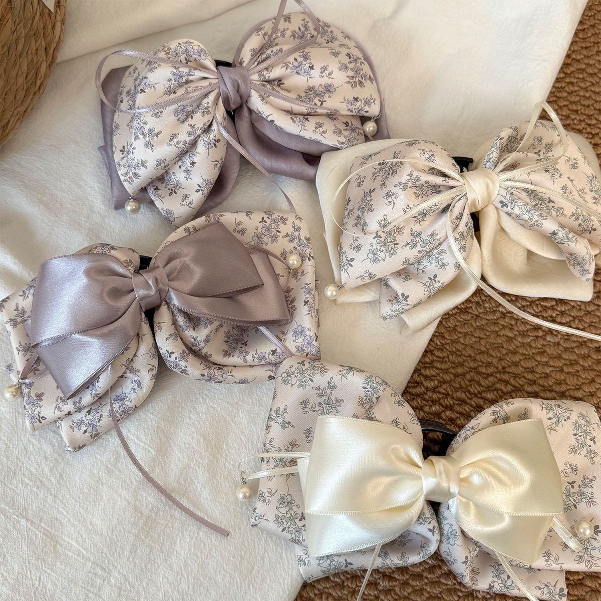Ribbon Bow Hair Clip Versatile Sweet And Subtly Luxurious For Women