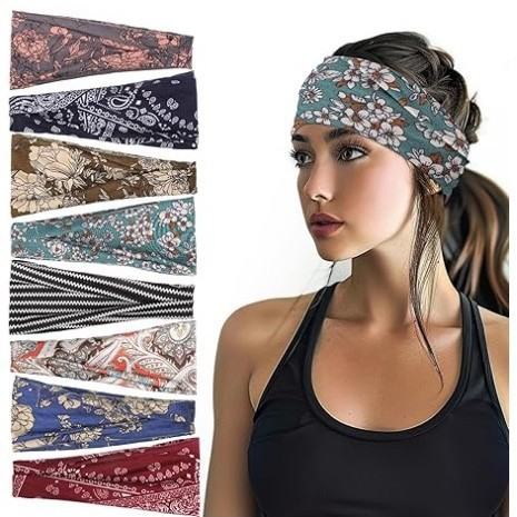 Printed Headband Outdoor Fitness And Running Sweatband