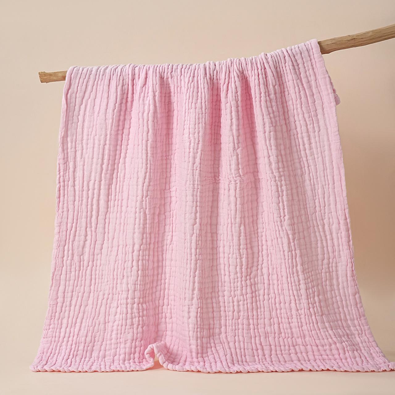 Childrens Plain Six-Layer Gauze Bath Towel