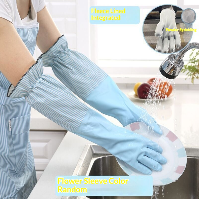 Kitchen And Household Cleaning Waterproof Rubber Gloves
