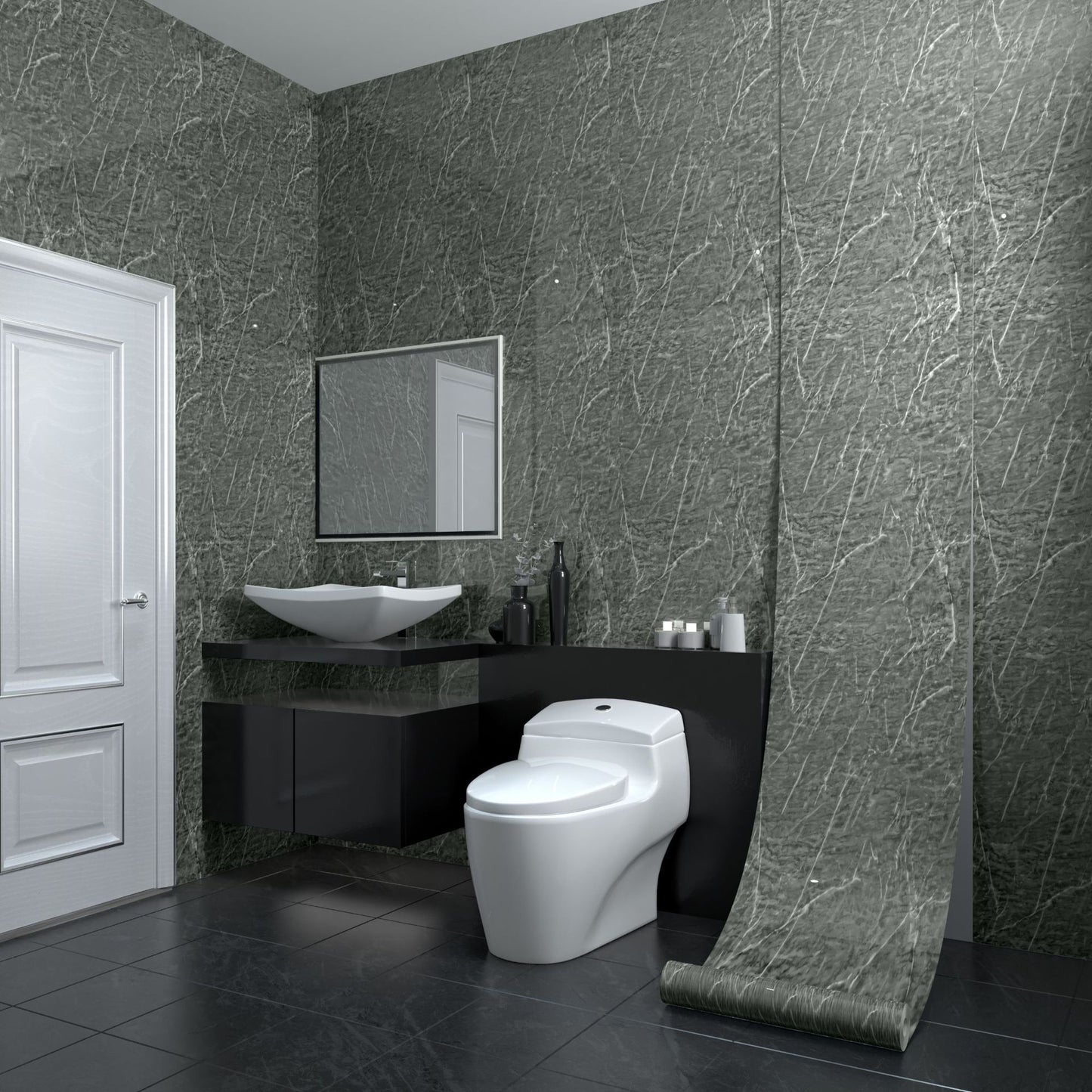 Kitchen Oil-proof Stickers Waterproof Self-adhesive Wallpaper Moisture- And Oil-resistant