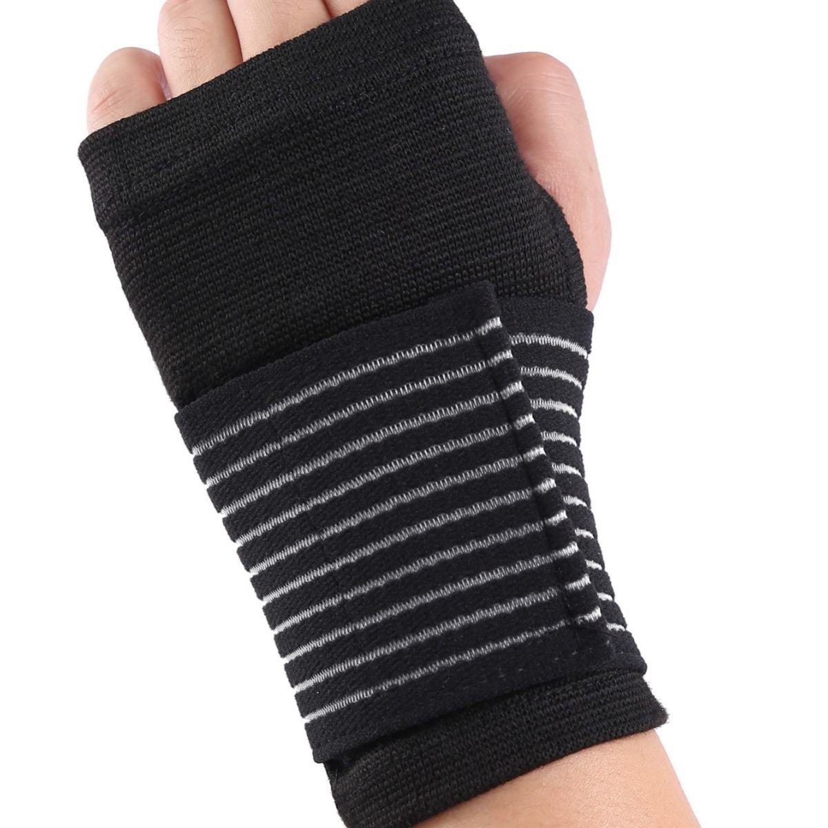 Outdoor Sports Thickened Compression Palm-Protection Fitness Gloves With Stretch Wrist Support