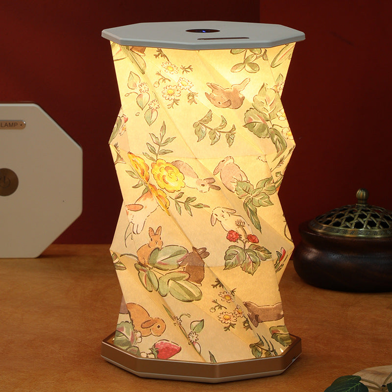 Creative Gift Folding Rotating Lamp