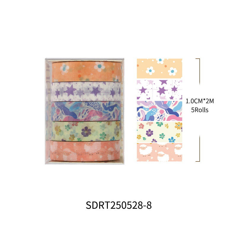 Floral Collage Diary Stickers Korean Ins