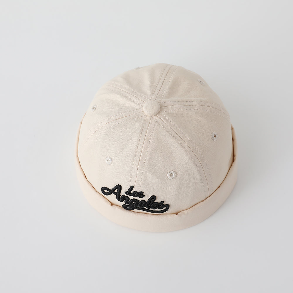New Children's Single-color Multi-letter Three-dimensional Embroidered Adjustable Minimalist Hip-hop Style Brimless Hat Suitable For Street, Travel And Party Events