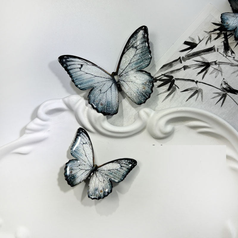 Minimalist Ink-wash Style Butterfly Hair Clip
