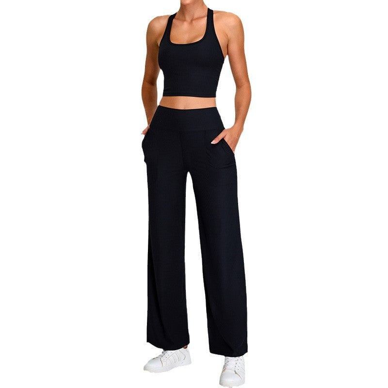H-shaped Beauty Back Yoga Thread Leisure Sports Straight Yoga Workout Clothes Suit