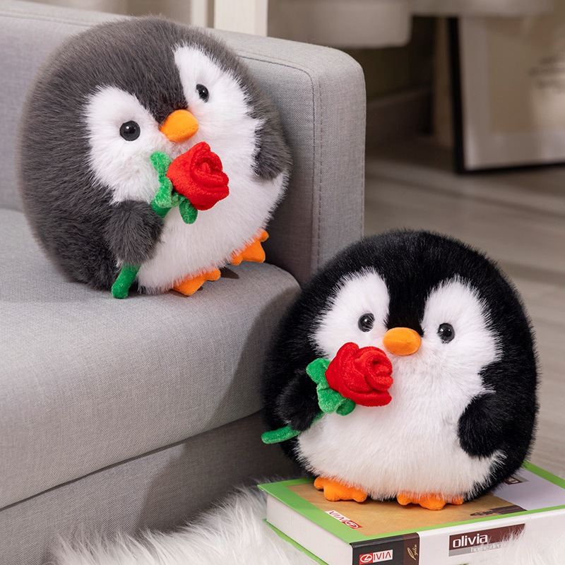 Cute Rose Penguin Doll Plush Toys