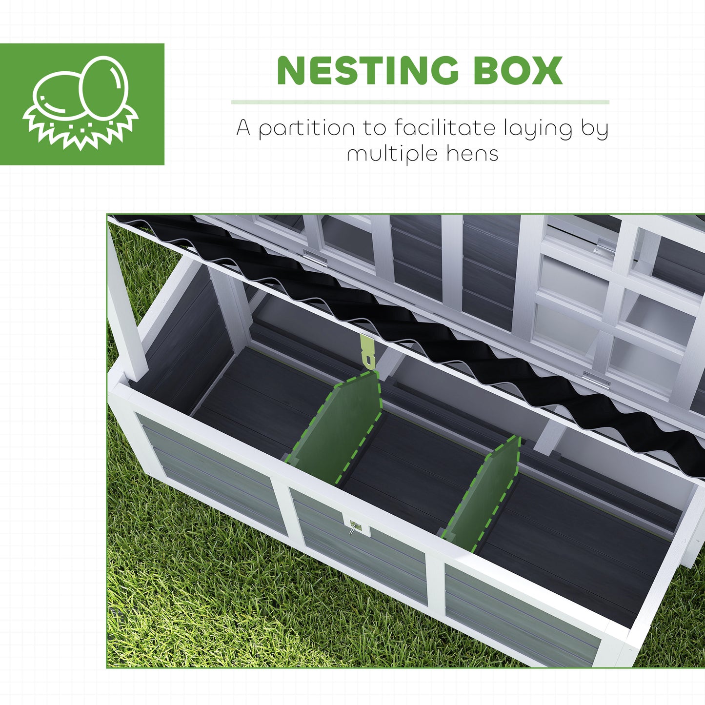 Wooden Pet Coop With Nesting Box