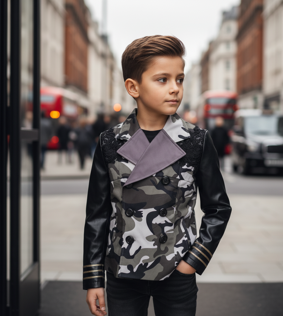 Boys Smart Blazer Jacket Kids Formal School Coat Casual Suit 4-14Y