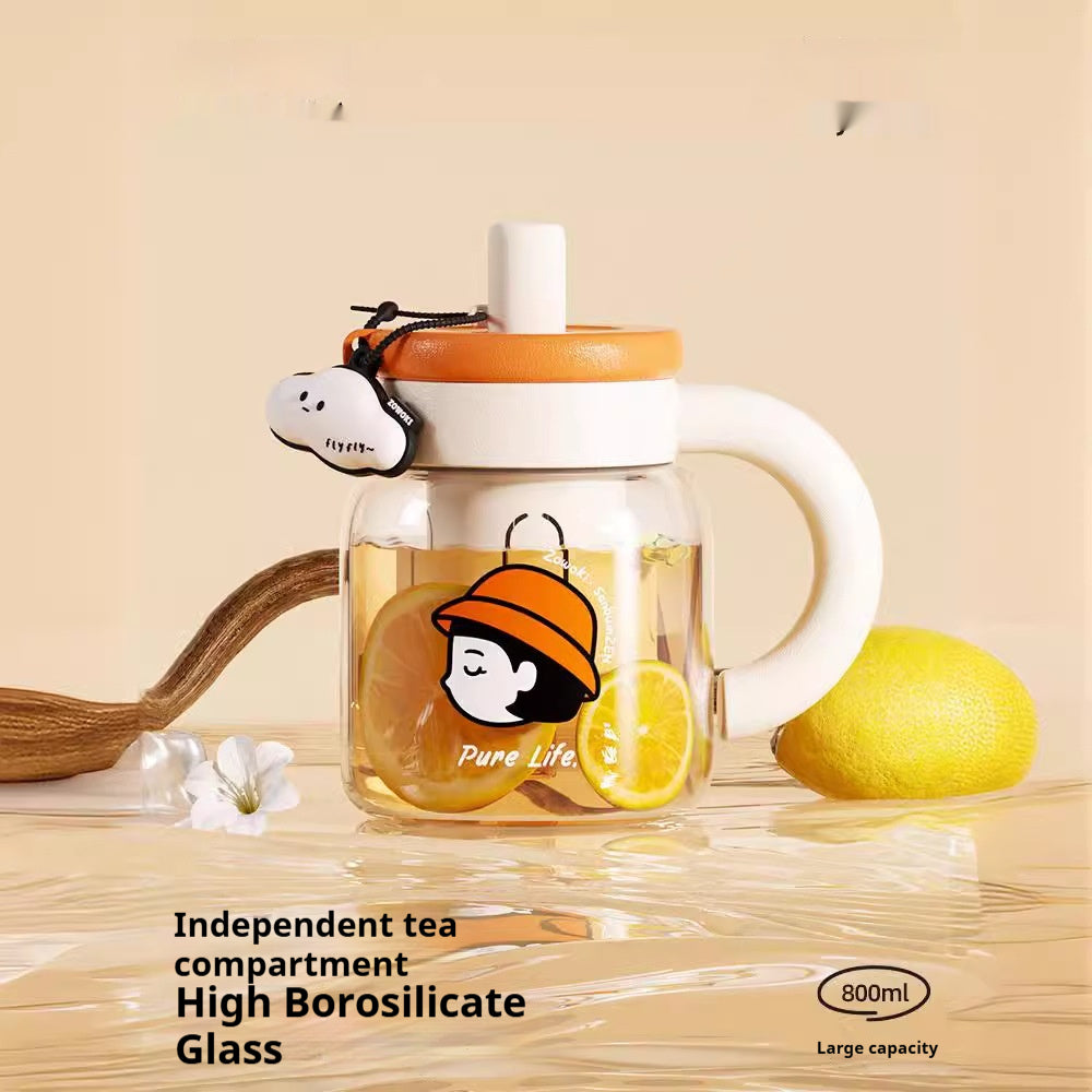 Creation Collection Large-capacity Glass Cup Stylish And Good-looking For Women