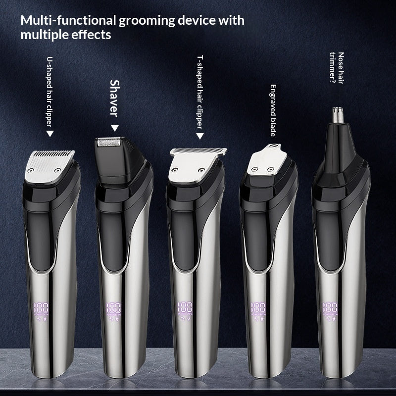New 5-in-1 Electric Hair Clipper Set For Mens Grooming