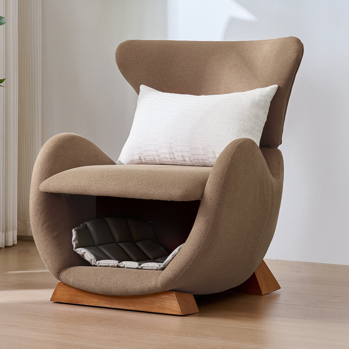 Whale Shark Look Designer Lounge Chair  Pet-friendly Lounge Chair, Provides A Retreat For Cats And Small Dogs,anti-cat Scratch Fabric,single Sofa, Living Room TV Chair