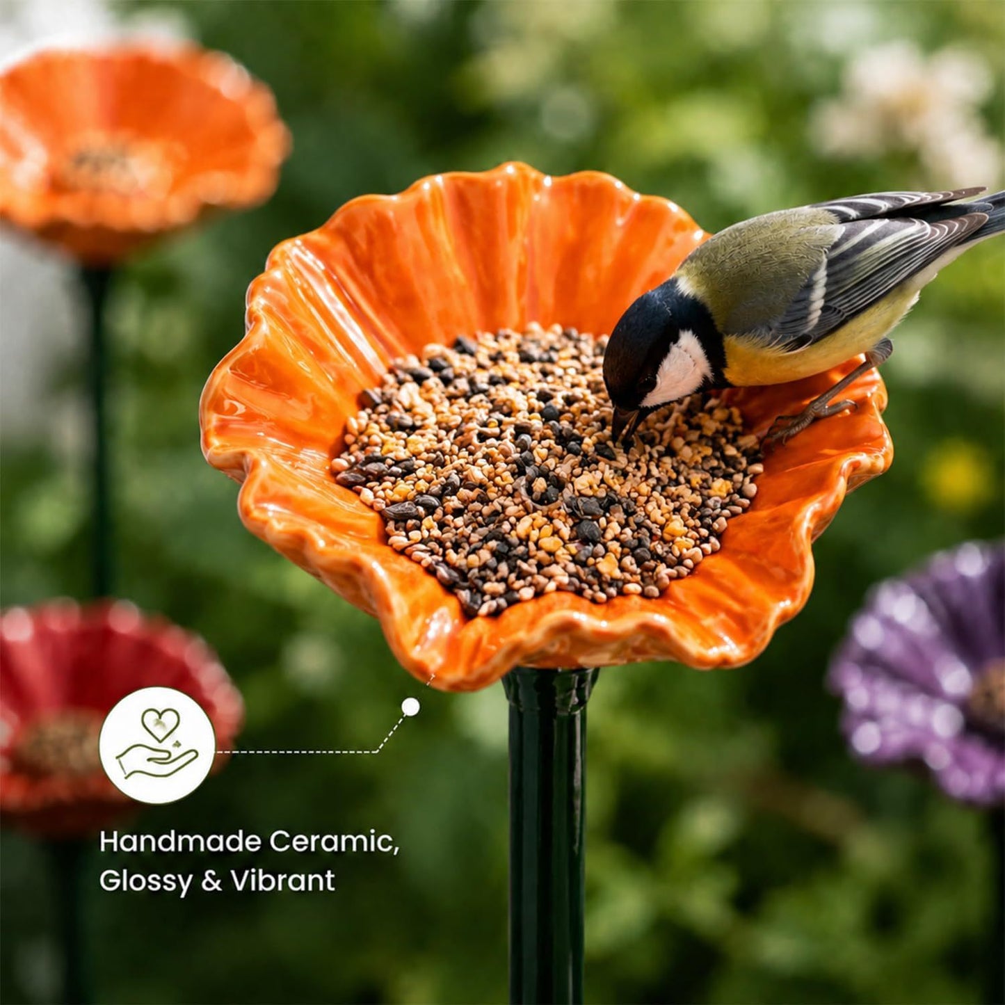 Balcony Flower Pot Butterfly Bird Bath