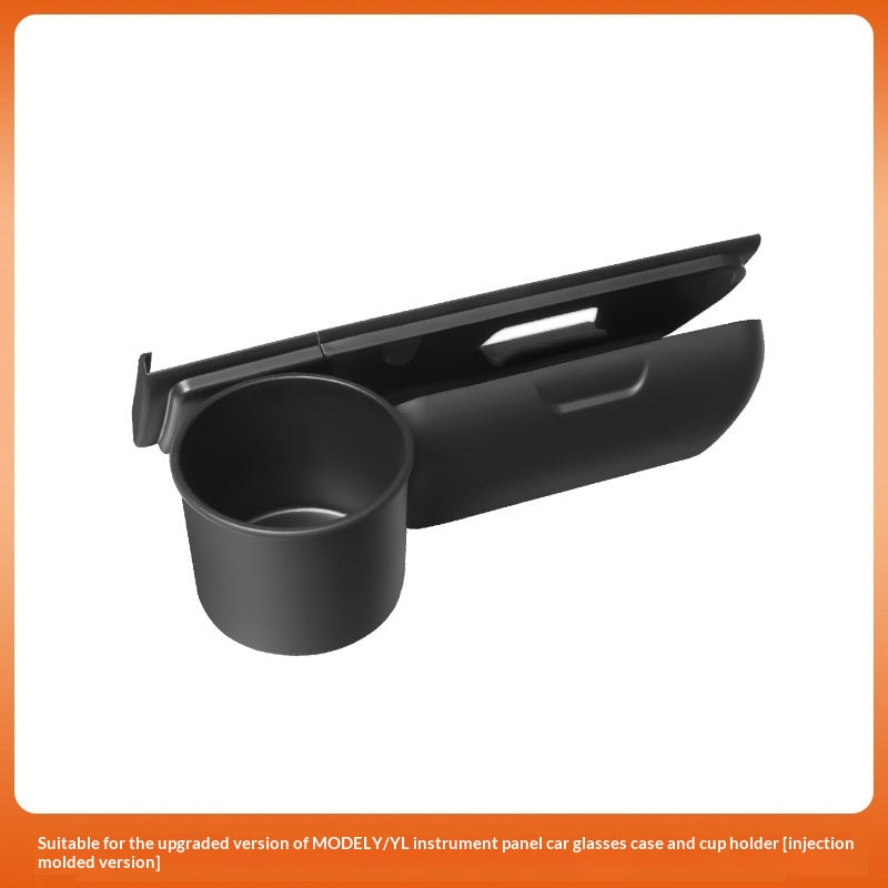 Suitable For Tesla In-car Eyewear Case And Cup Holder Accessories