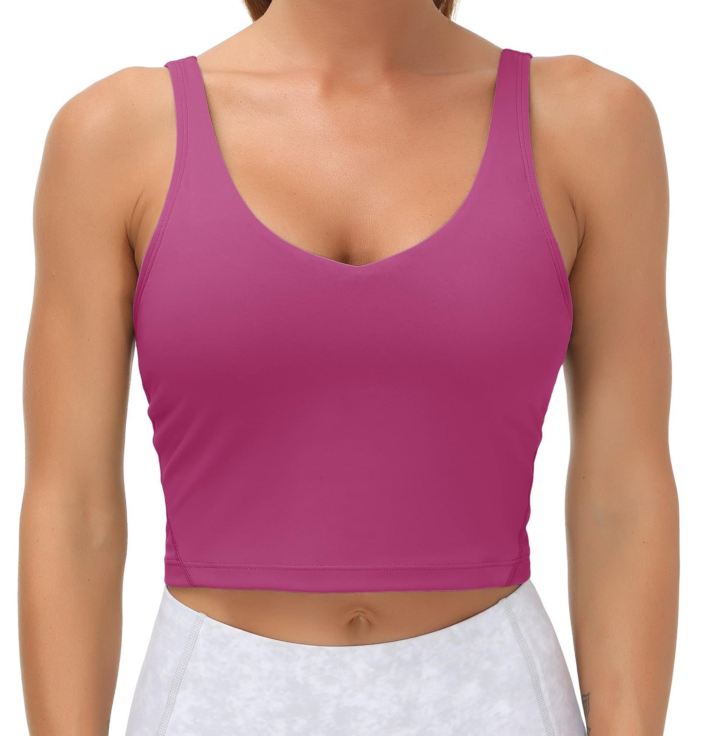 Women's Multi-color Chest Pad Breathable Shockproof Sports Workout Beauty Back Seamless Underwear