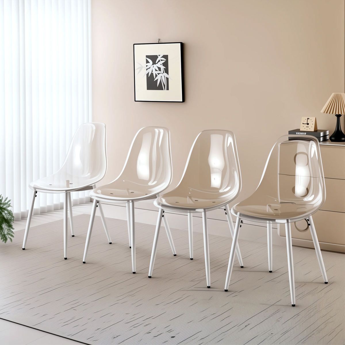 PET CHAIR 4PCS WHITE