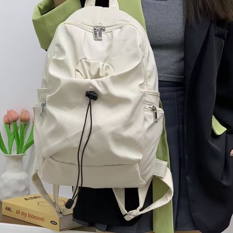 Korean-style Preppy Backpack Large Capacity For Outdoor Travel