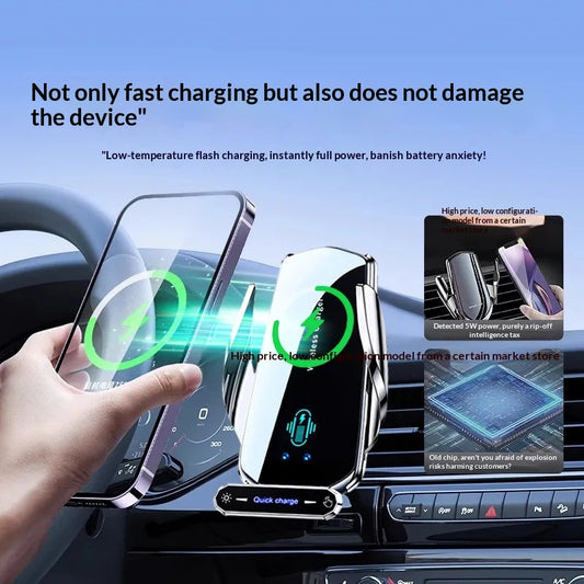 In-car Wireless Charging And Navigation Mount For Your Phone