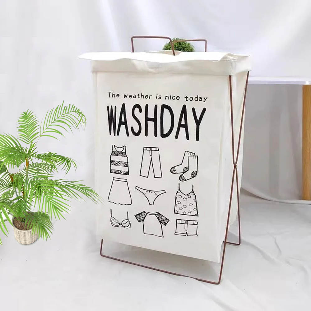 Foldable Fabric Laundry Basket, Waterproof Storage Bin For Toys, Snacks, Clothes, Household Laundry Hamper Organizer