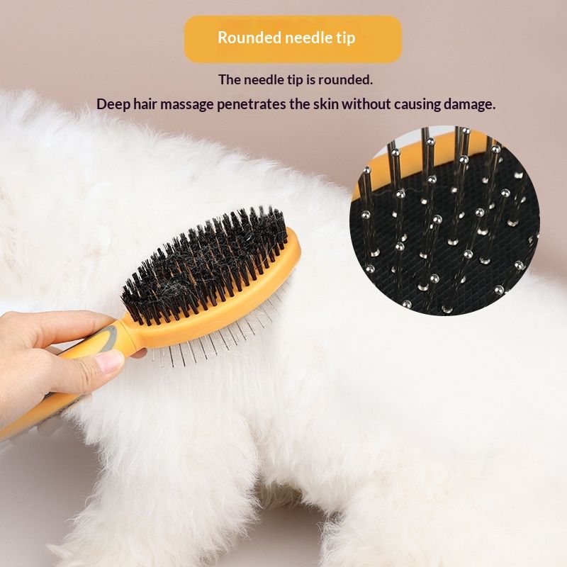 Pet Bristle Airbag Massage Pin Brush