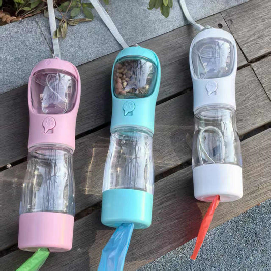 Pet Travel Cup Portable Outdoor Water Bottle Multifunctional Feeder