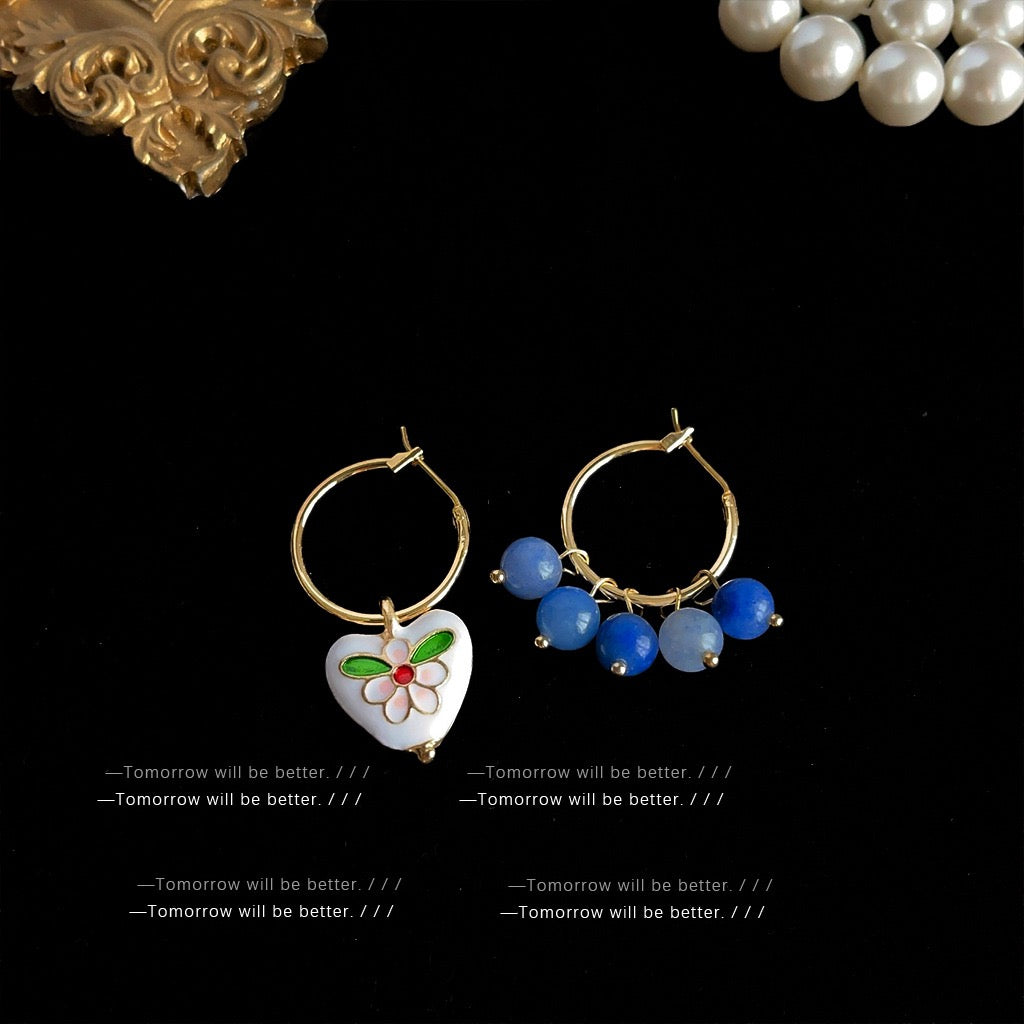 Vintage Style Earrings For Women Elegant Premium Stud Earrings Retro Niche Design Fashion Jewelry
