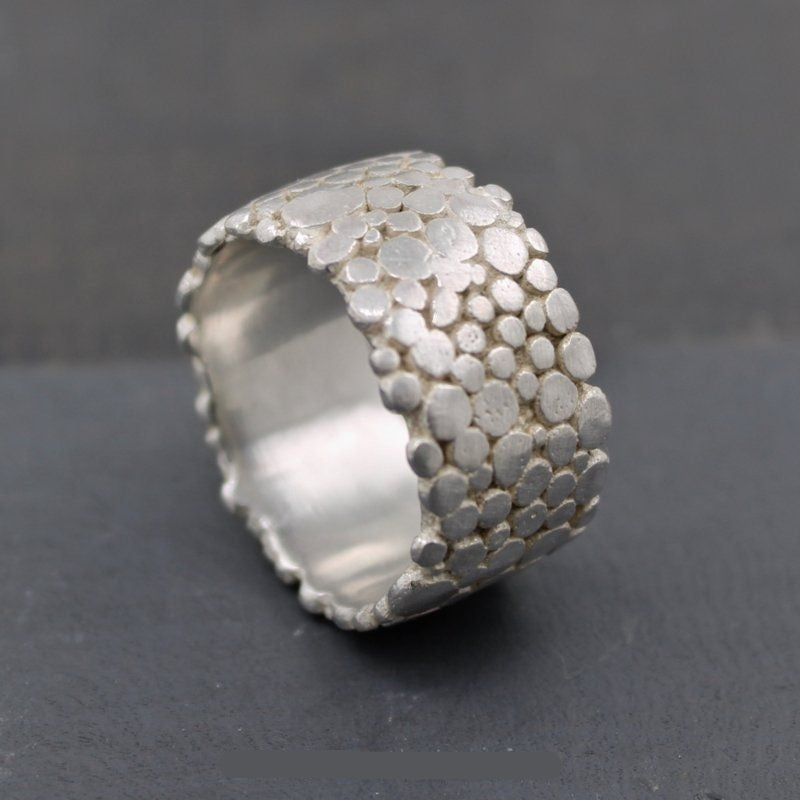 Japanese And Korean-style Trendy Vintage Faux-silver Ring