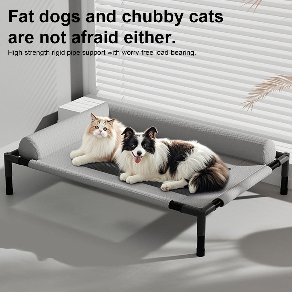 Orthopaedic Elevated Pet Dog Bed Raised Bolster Sofa With Cushion 8366cm UK