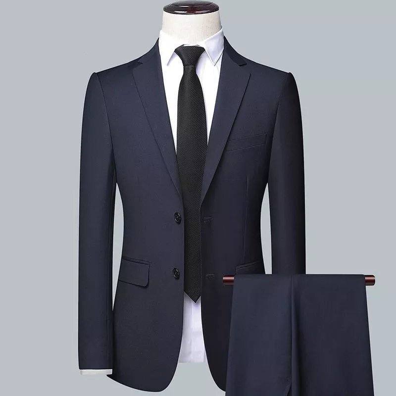 Suit Set Three-piece Set Men's Korean Style Slim Fit Business