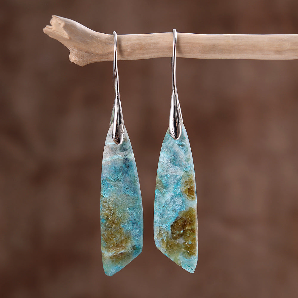 Phoenix Stone Earrings Copper Ear Accessories
