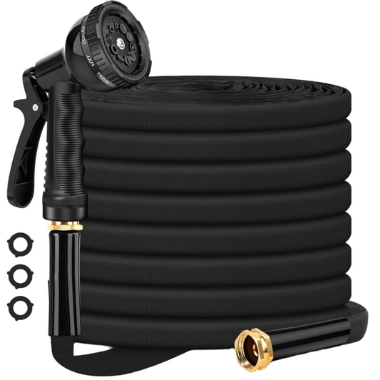 7.5 15 22 30Meter NO Expandable Flexible Garden Water Hose- Leak Proof, Puncture Resistant, No Kink, Lightweight Outdoor Flexible Hose For Yard, Farm, Car, Pet Cleaning 31.5x23.5x15