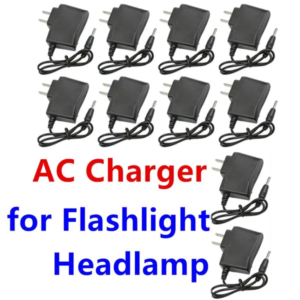 Wall AC Charger Home Charger For Rechargeable Headlamp Flashlight Torch US Plug