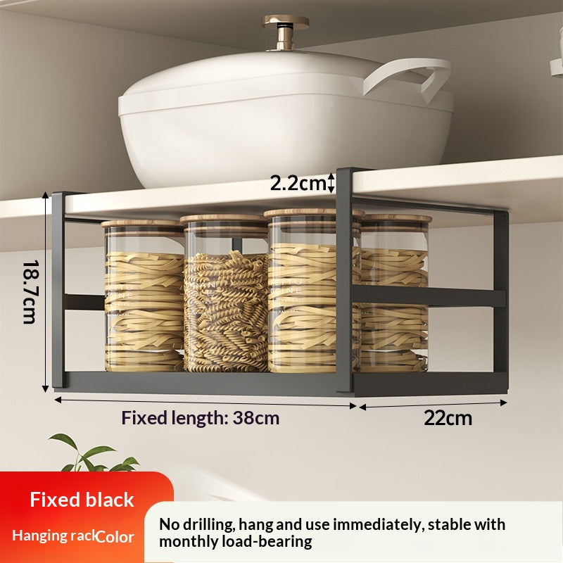 Kitchen Hanging Shelf For Toilet Paper And Plastic Wrap