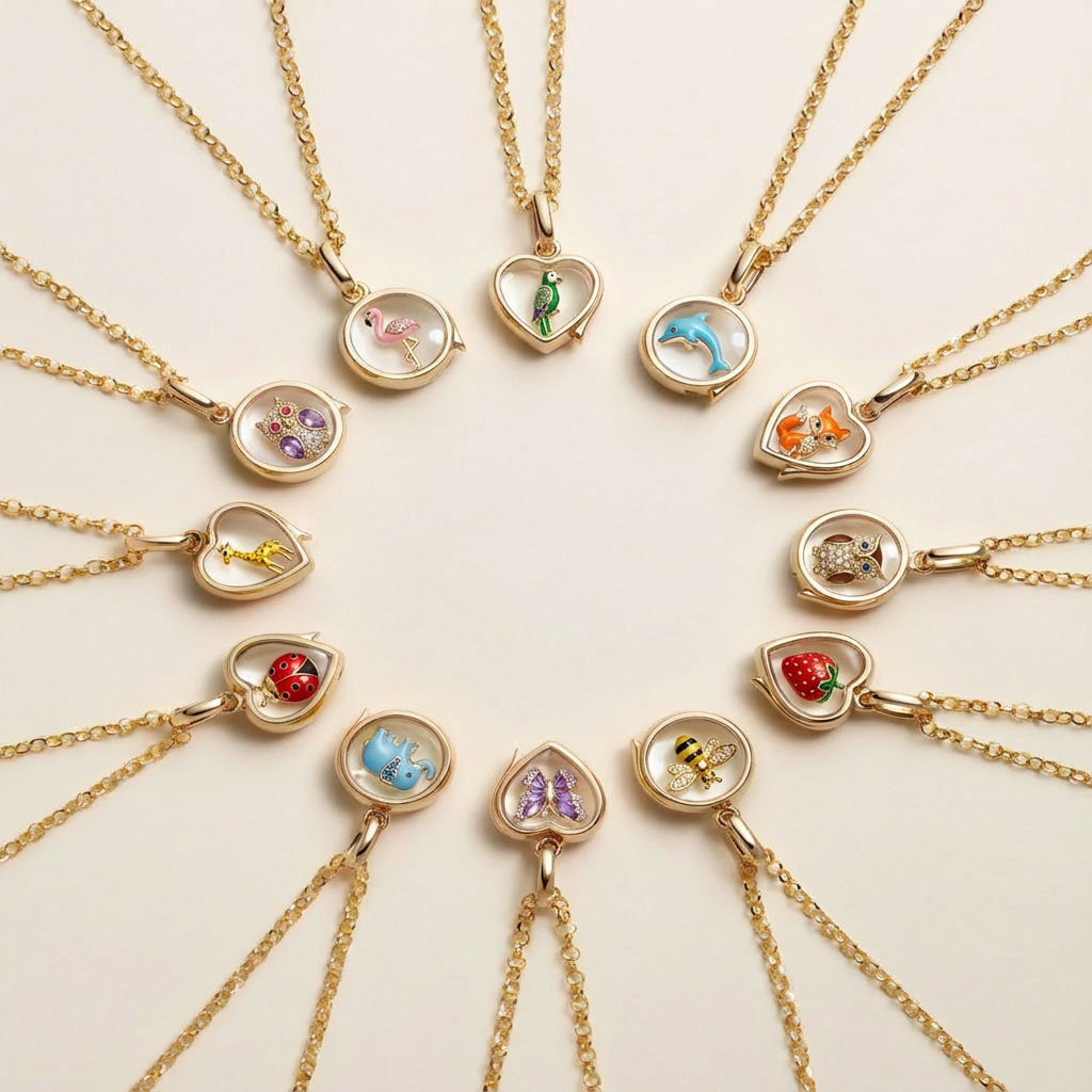 Personalized Glass Pendant Necklace DIY Accessories